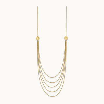 Five Strand Necklace, 14K