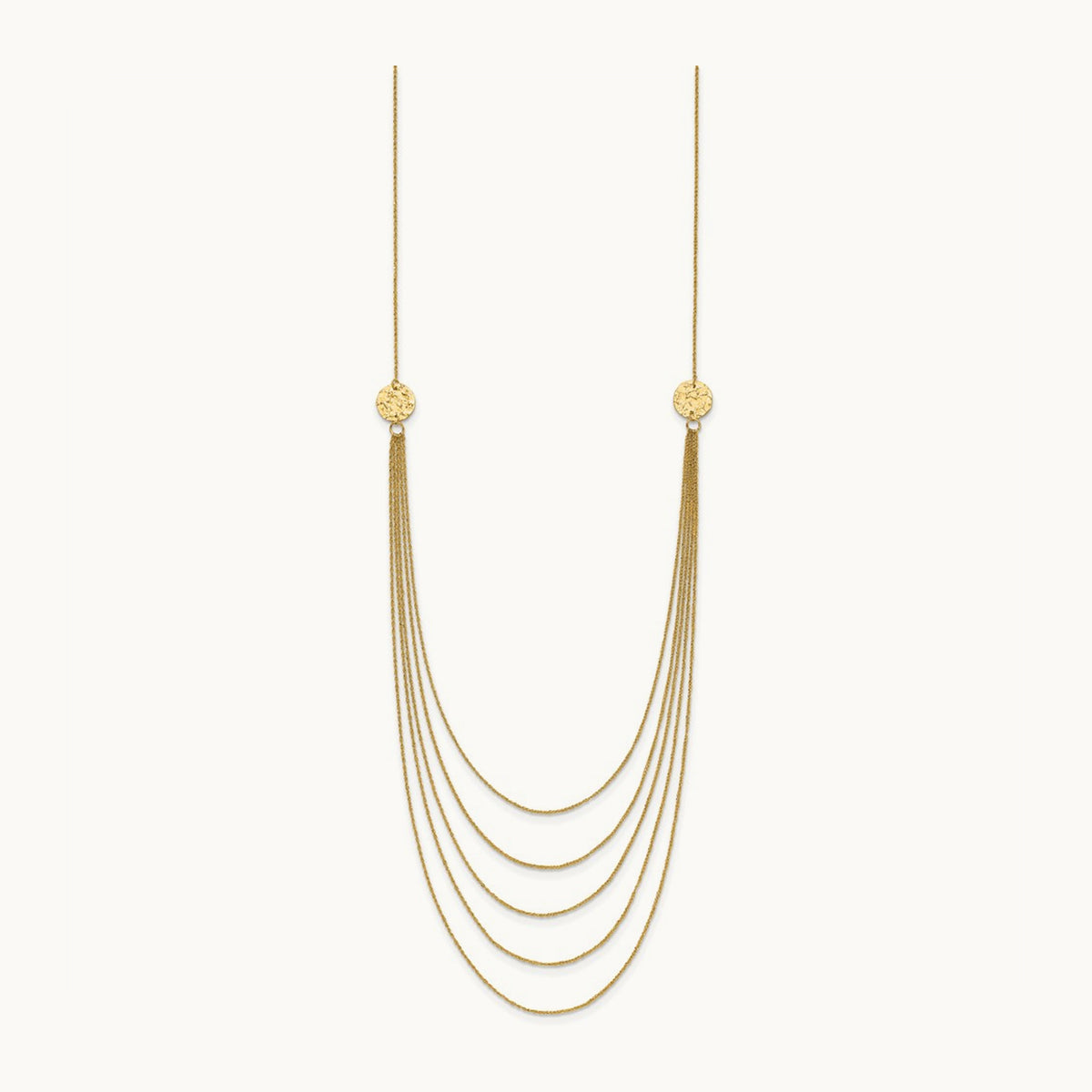 Five Strand Necklace, 14K