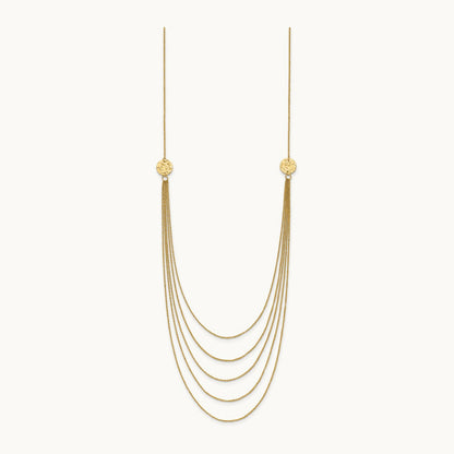 Five Strand Necklace, 14K