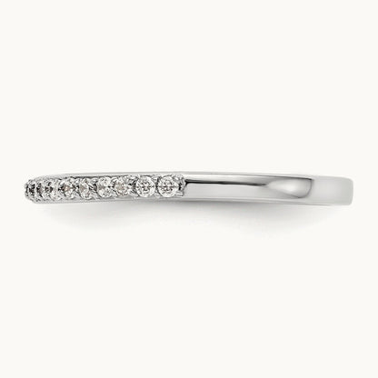 Diamond Wedding Band, 14K White Gold