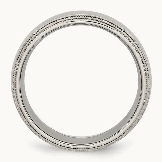 Polished Grooved and Beaded Band — photo set