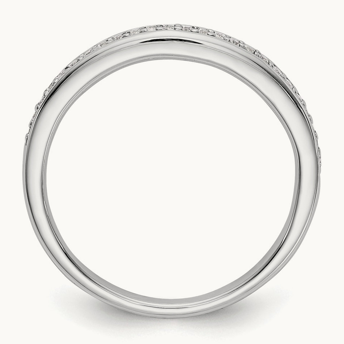 Diamond Wedding Band, 14K White Gold