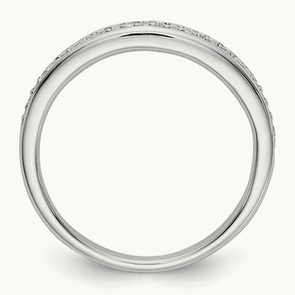 Diamond Wedding Band, 14K White Gold