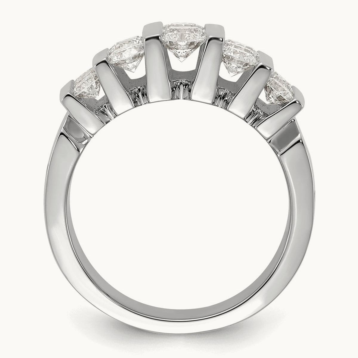 Fashion Band, 1.00-3.00 ct tw Lab-Grown Diamond — 2 ct, 14K White Gold