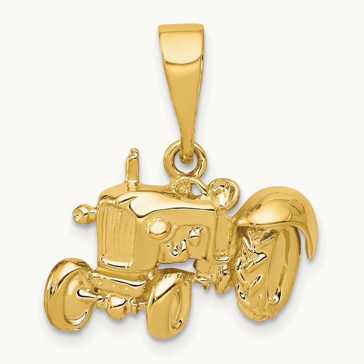 Tractor Pendant, 14K