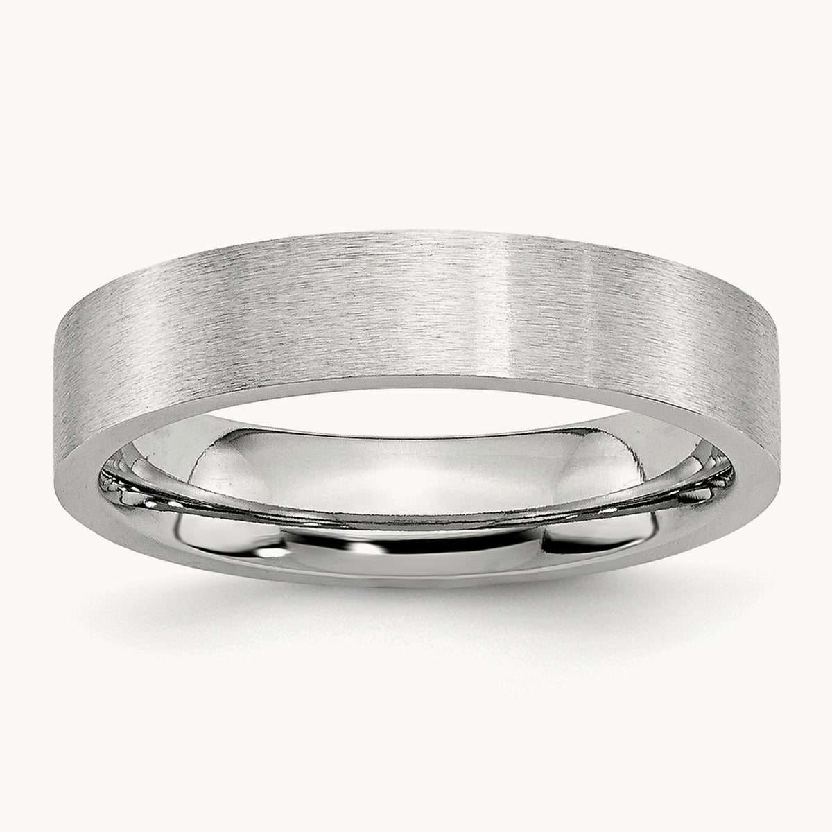 Cobalt Flat Satin Band — 5mm