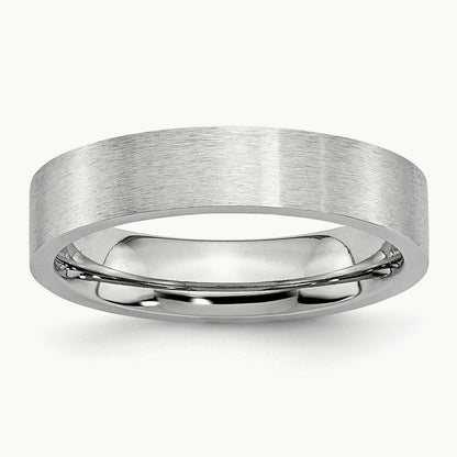 Cobalt Flat Satin Band — 5mm