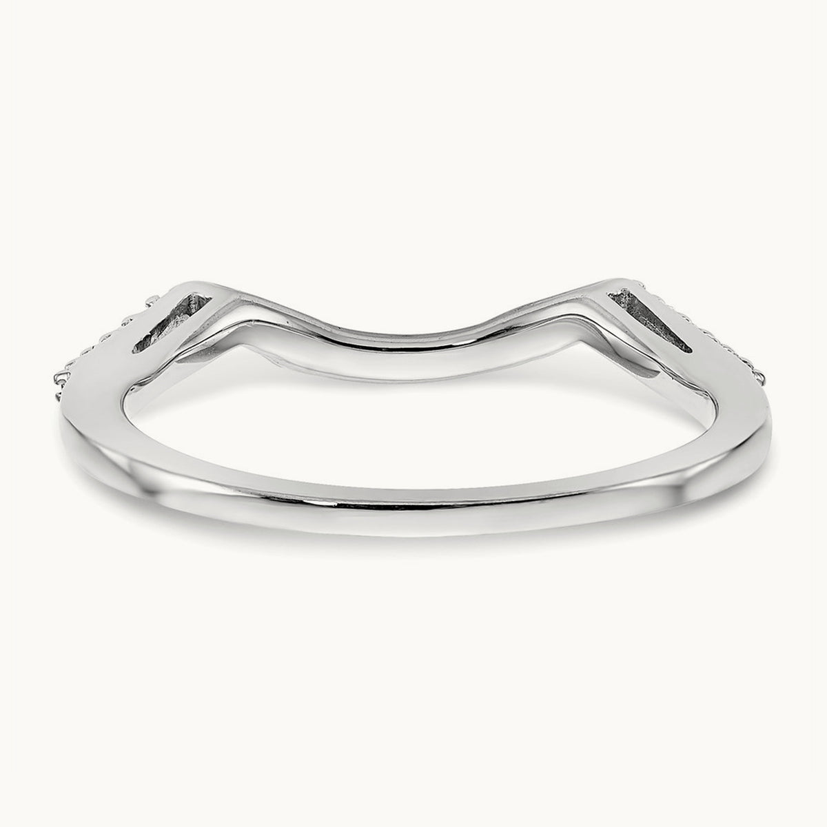 Diamond Wedding Band, 14K White Gold