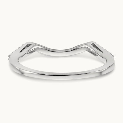 Diamond Wedding Band, 14K White Gold