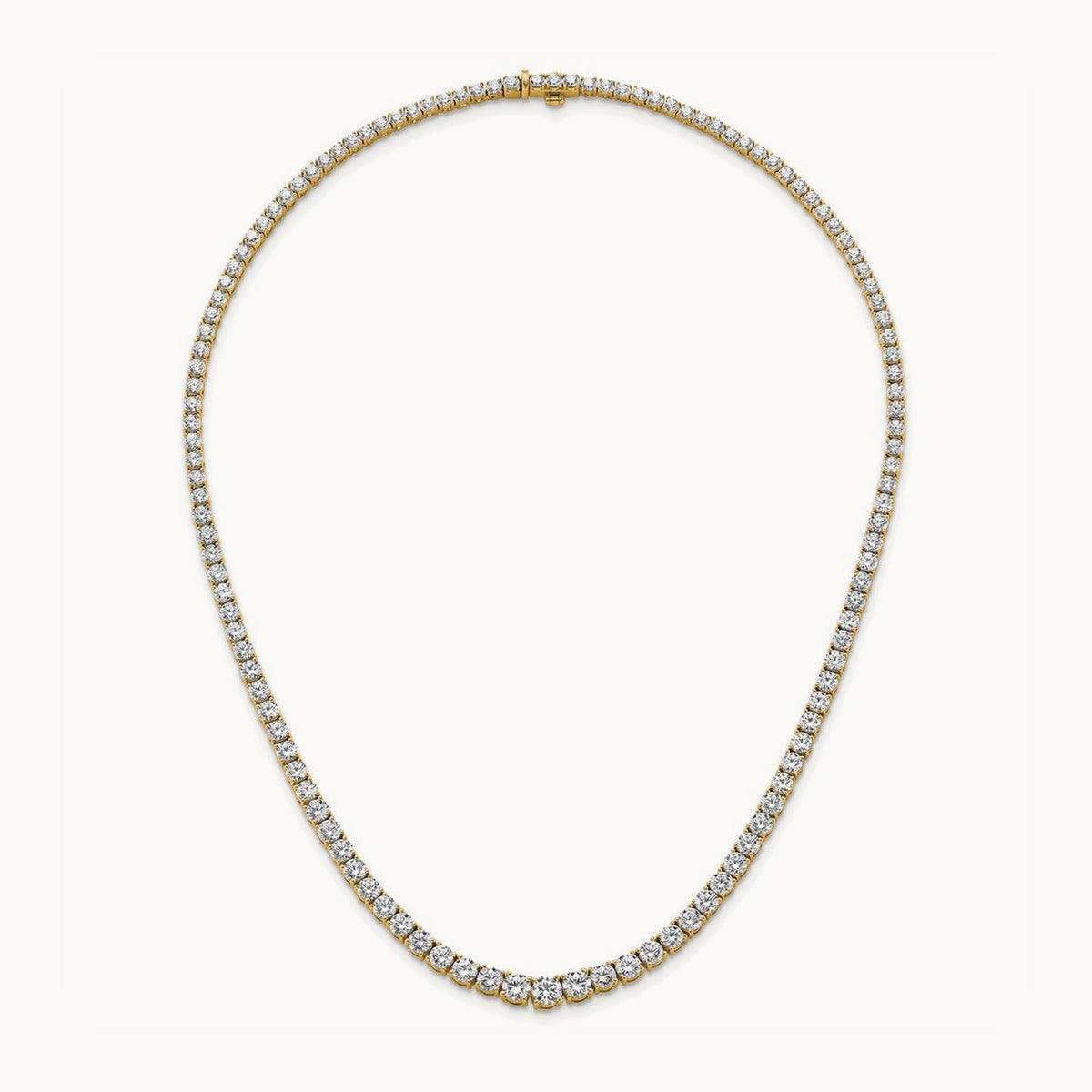 Graduated Tennis Necklace, 19.00 ct tw Lab-Grown Diamond