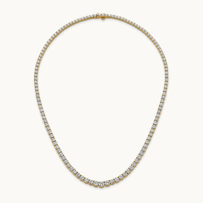 Graduated Tennis Necklace, 19.00 ct tw Lab-Grown Diamond