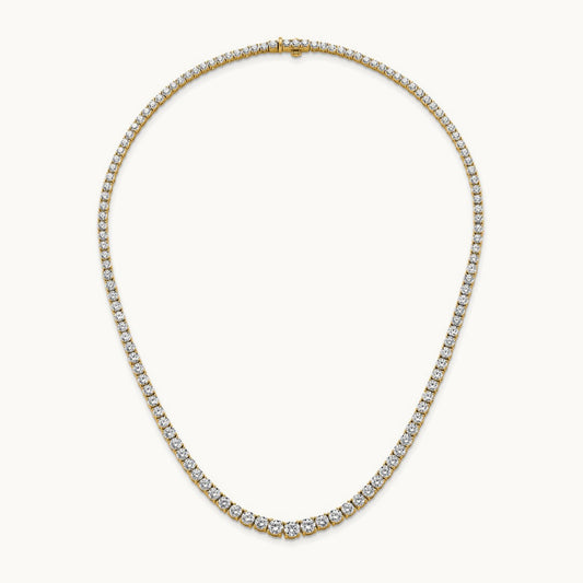 Graduated Tennis Necklace, 19.00 ct tw Lab-Grown Diamond