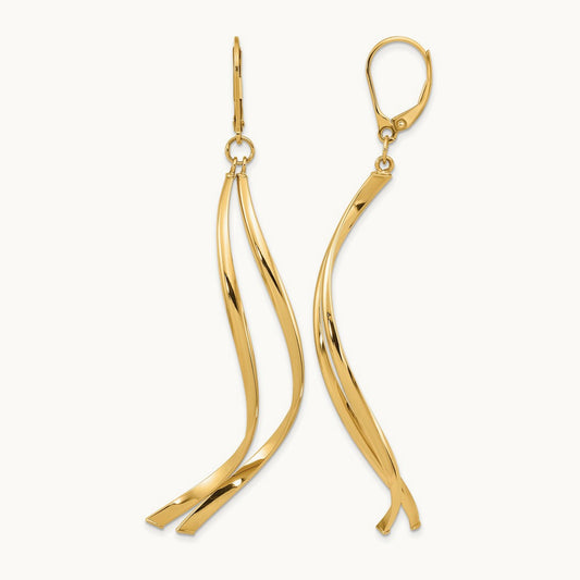 Polished Leverback Earrings — Leslie's — photo set