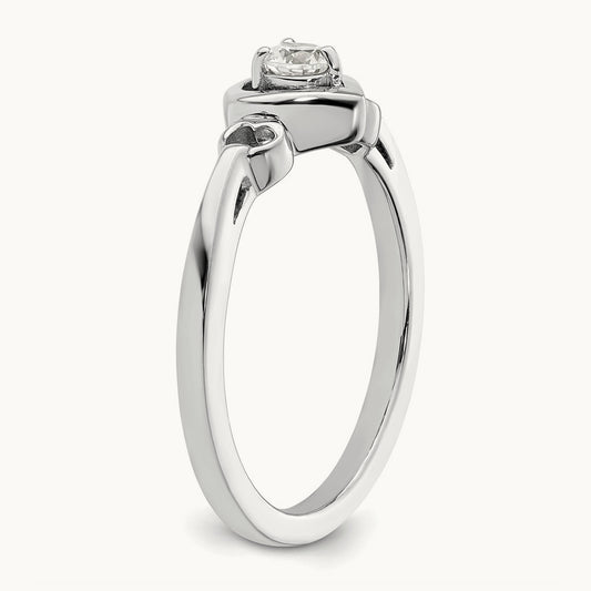 Heart Promise/Engagement Ring, 0.15 ct tw