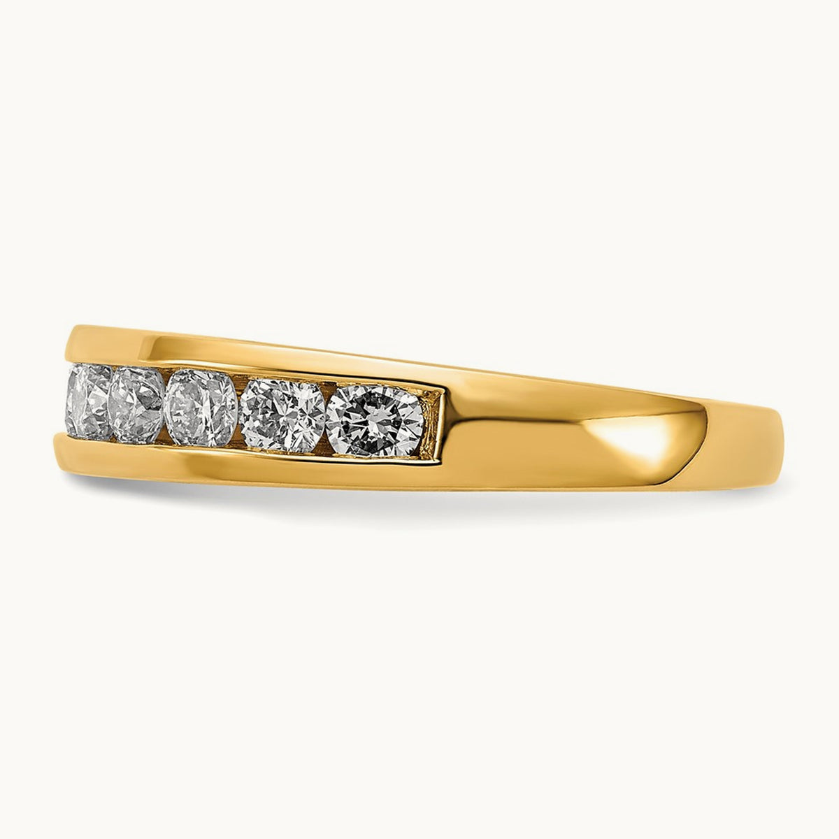 Channel Set Band, 0.10-1.00 ct tw Lab-Grown Diamond — 1 ct, 14K Yellow Gold