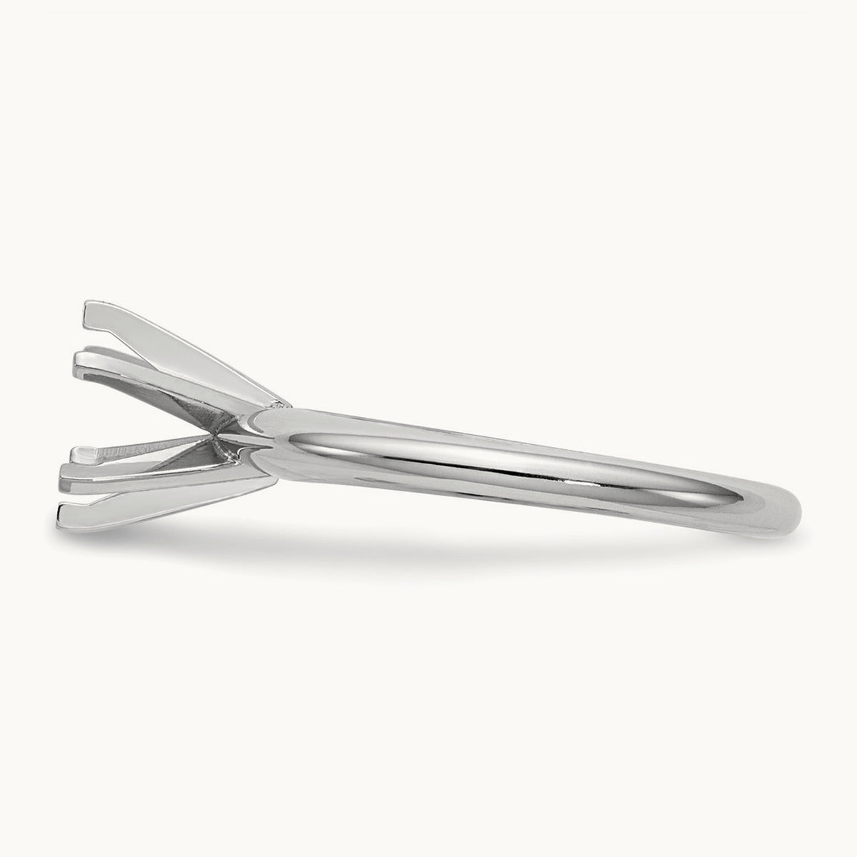 1.25ct. Heavy-Weight Half-Round 6-Prong Mounting, 14K White Gold