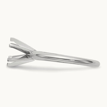 1.25ct. Heavy-Weight Half-Round 6-Prong Mounting, 14K White Gold