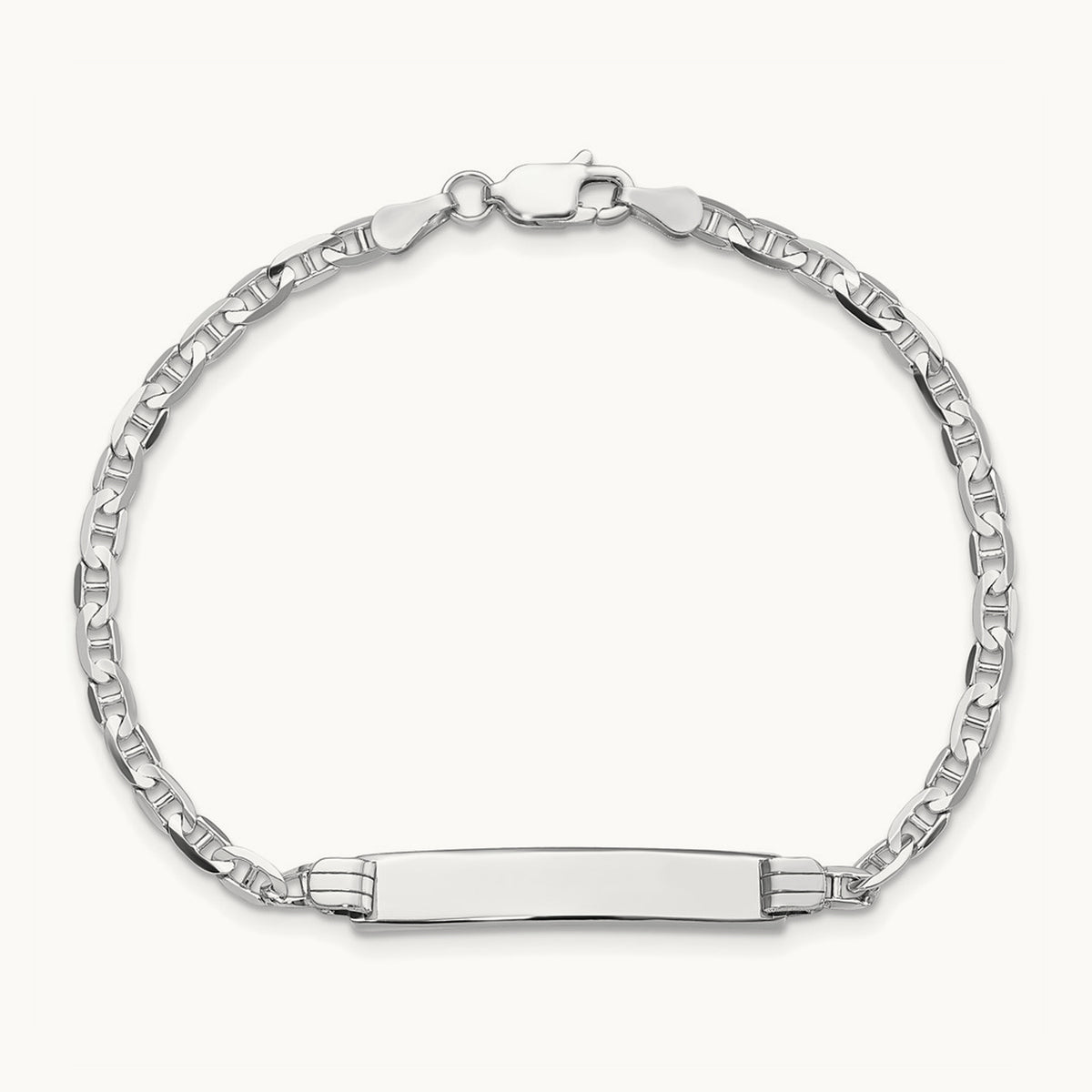 WG Anchor Link ID Bracelet, 14K
