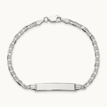 WG Anchor Link ID Bracelet, 14K