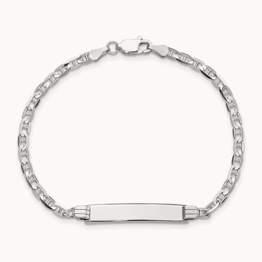 WG Anchor Link ID Bracelet, 14K