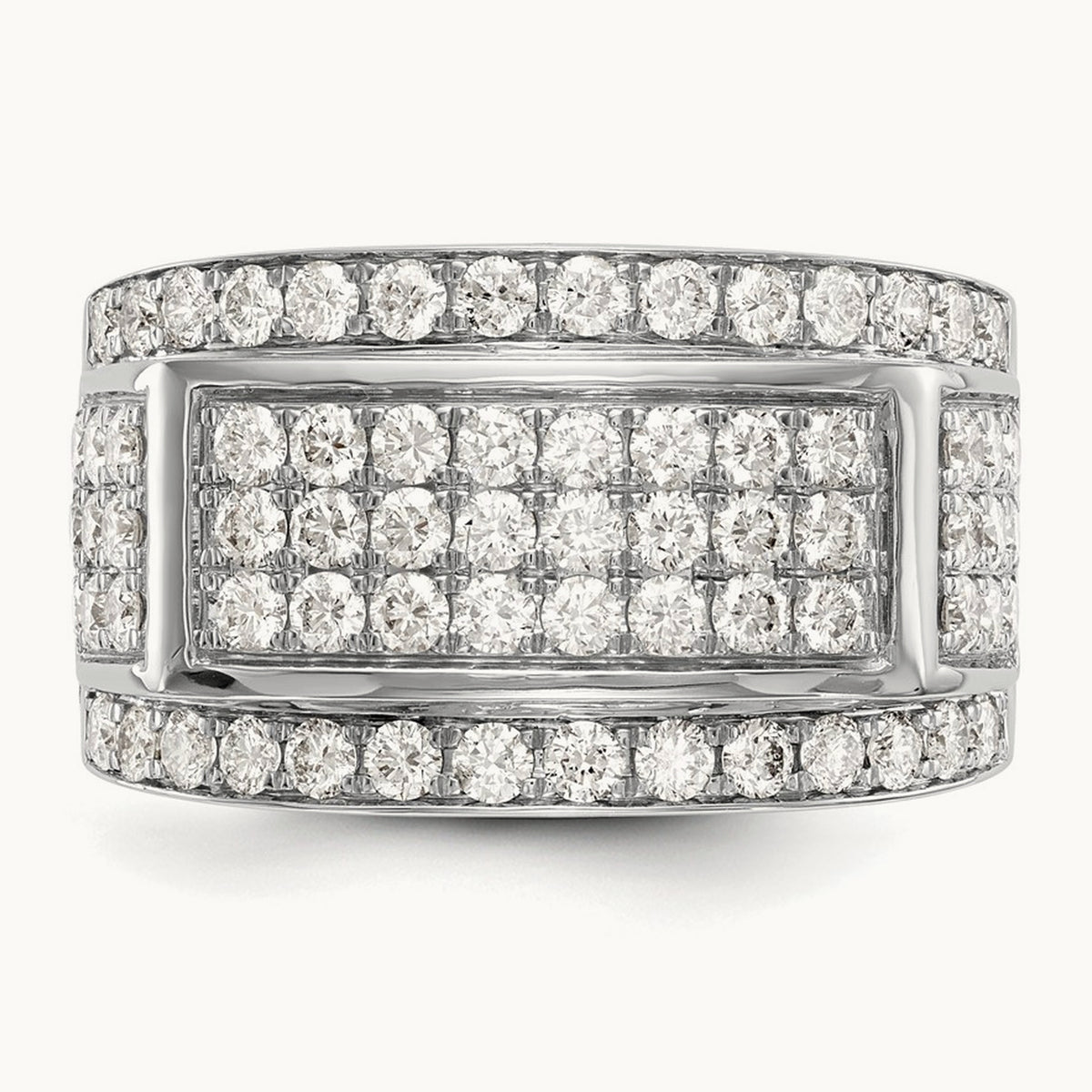 2 ct. Round Diamond Ring Mounting, 14K White Gold