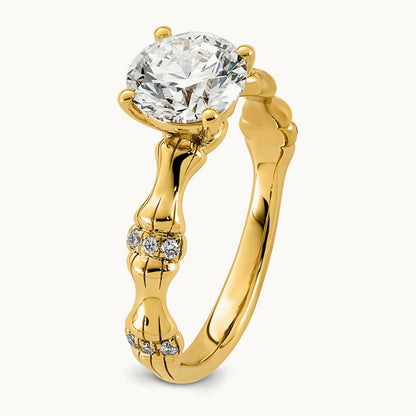 Round Center Ring, 1 5/8-3 1/8 ct Lab-Grown Diamond