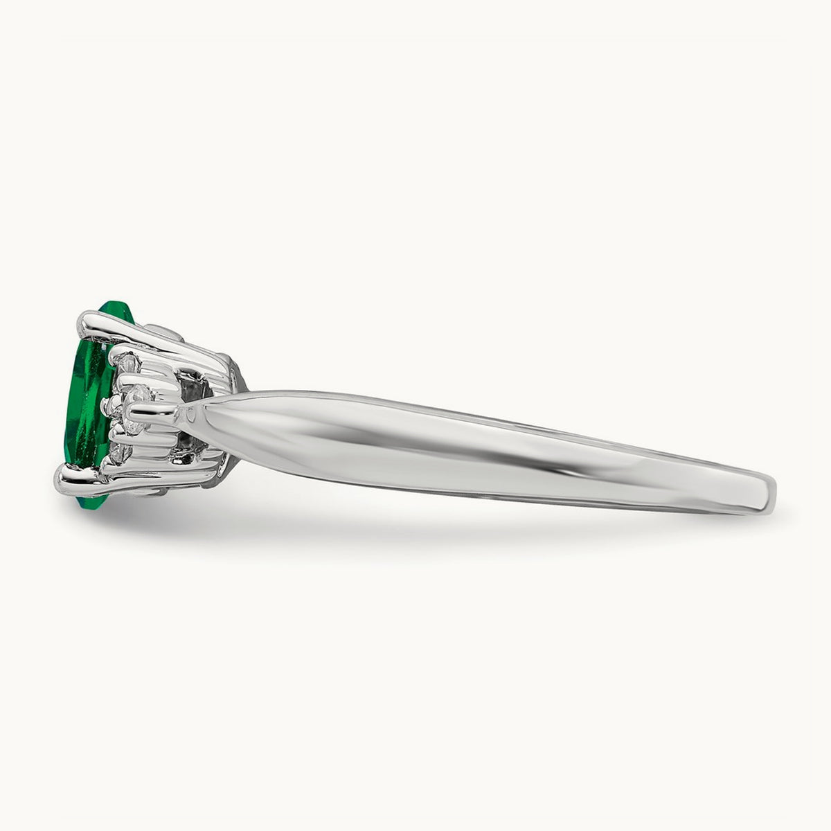 Created Emerald and Diamond Ring — photo set