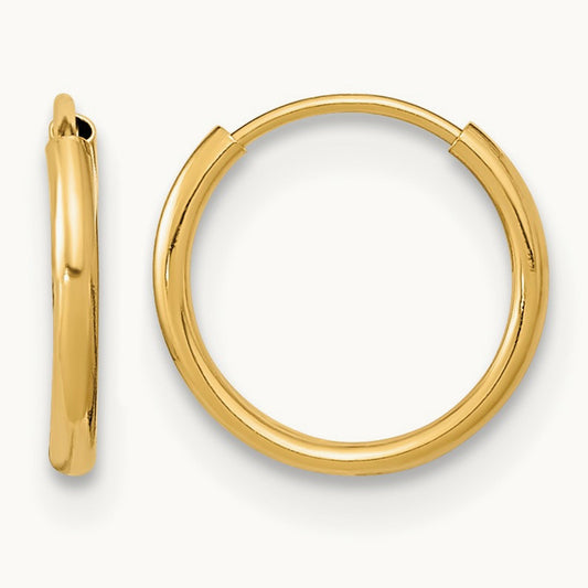 Madi K Endless Hoop Earrings, 14K