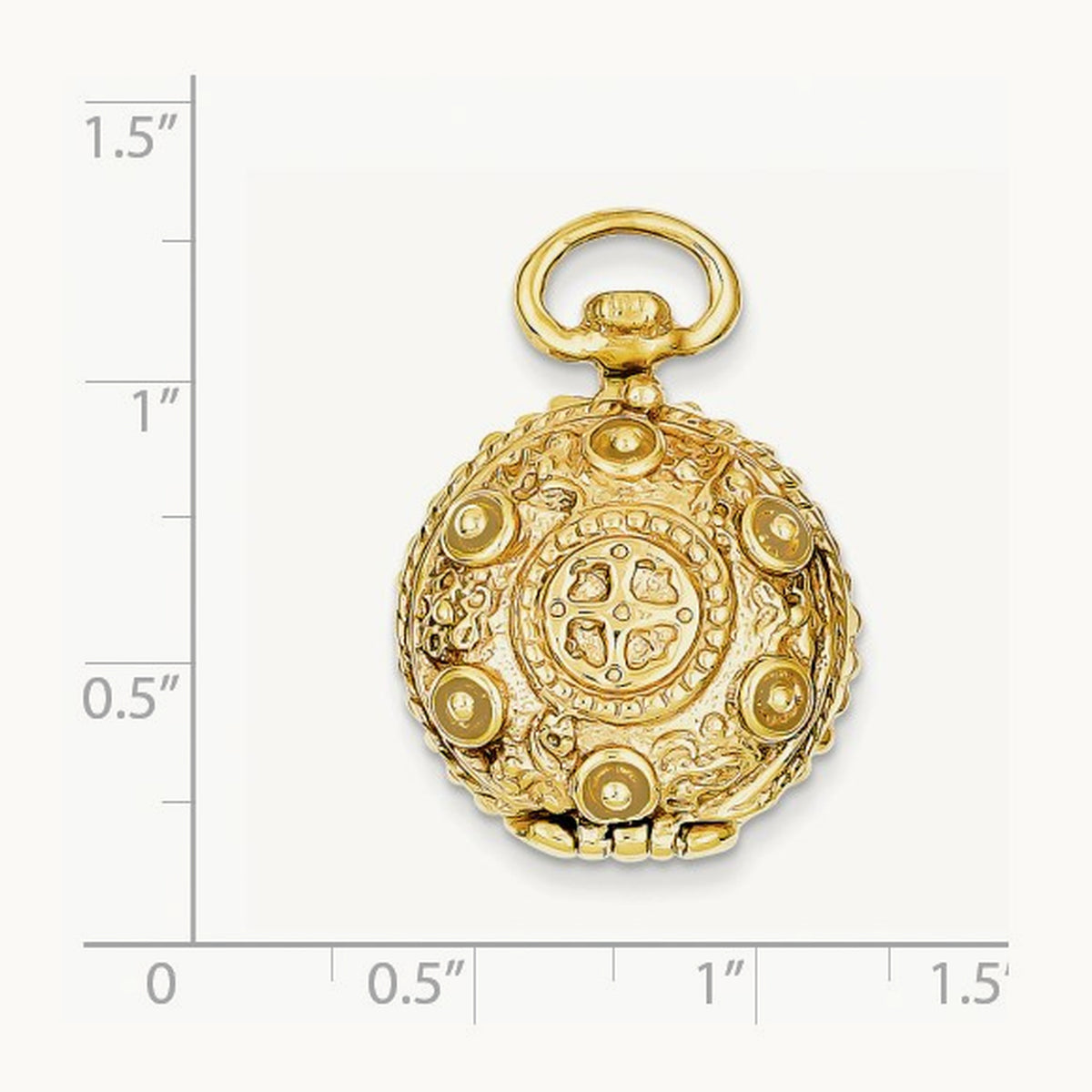 Fancy Domed Locket, 14K