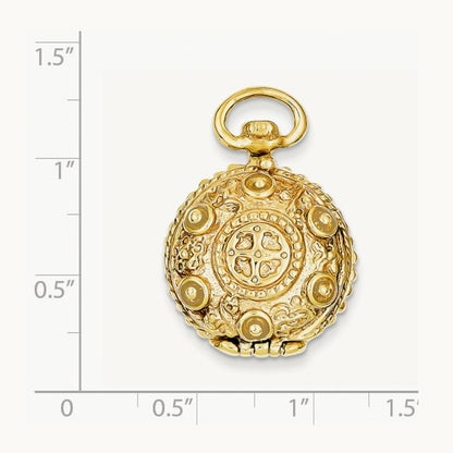 Fancy Domed Locket, 14K