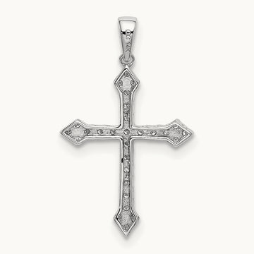 1/10ct. Diamond Cross Pendant — 19mm, 0.104 ct