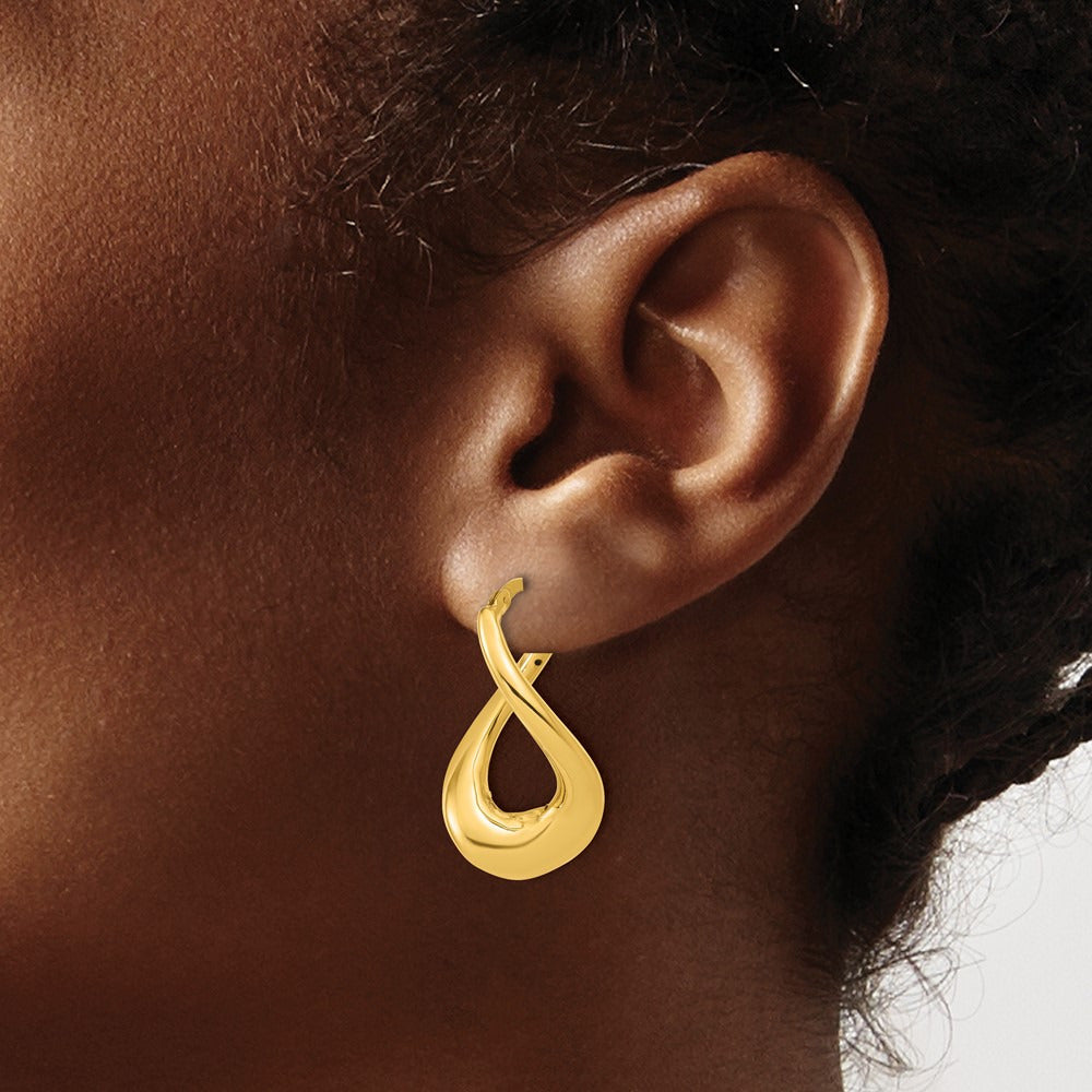 Polished Twist Hoop Earrings — Leslie's — photo set