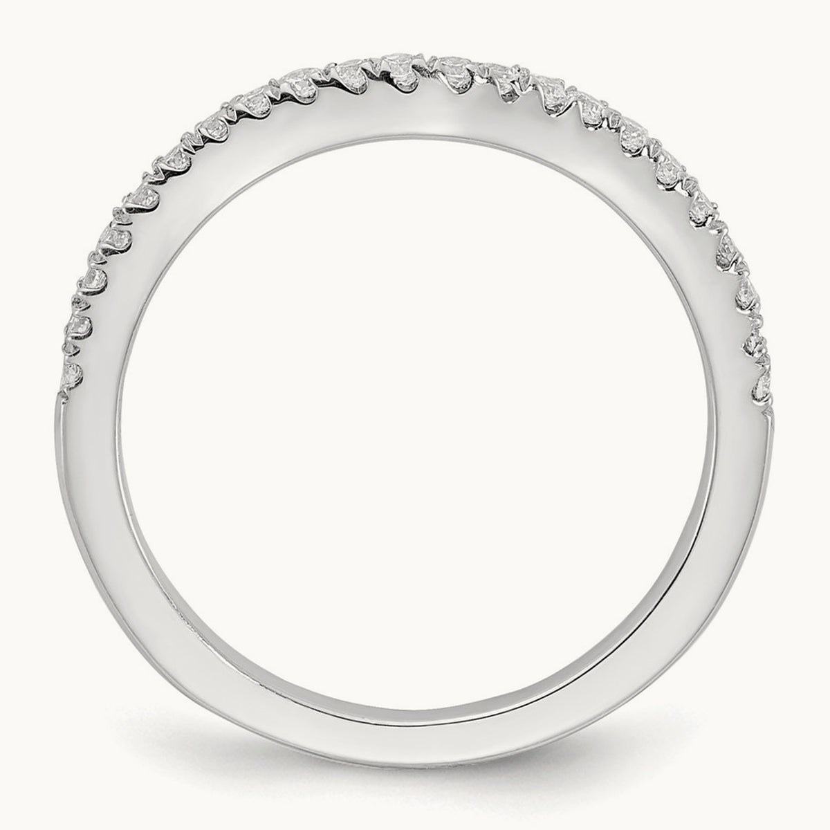 Diamond Wedding Band, 14K White Gold