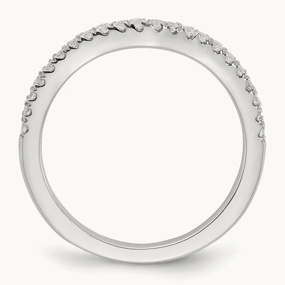 Diamond Wedding Band, 14K White Gold