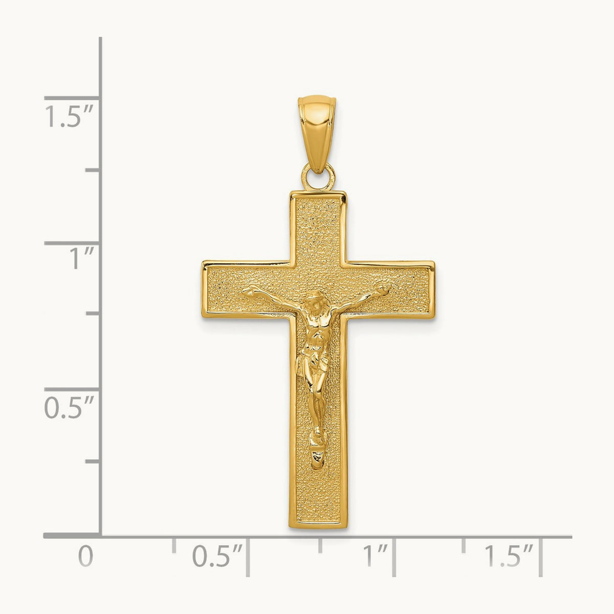 Crucifix Pendant, 14K
