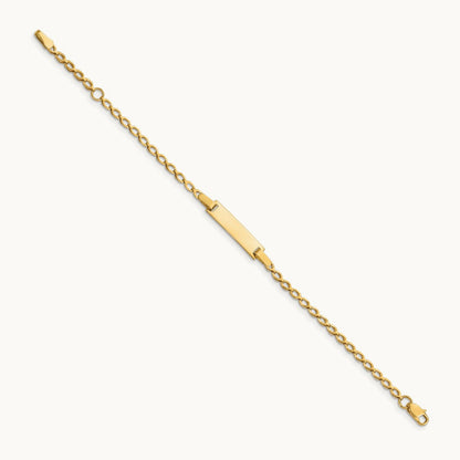 Children's Polished ID Bracelet, 14K