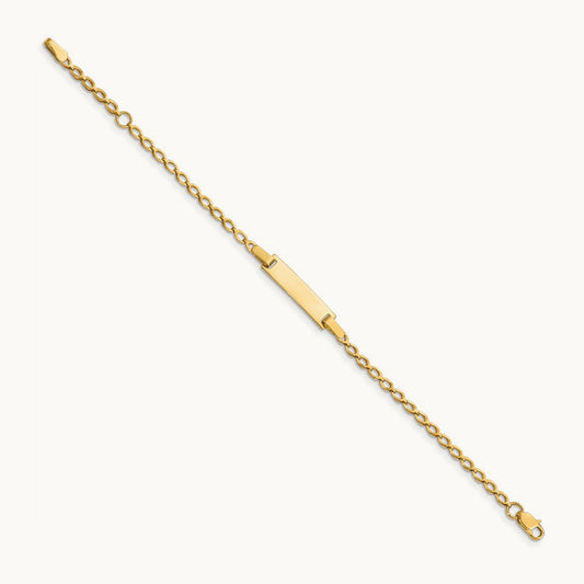 Children's Polished ID Bracelet, 14K