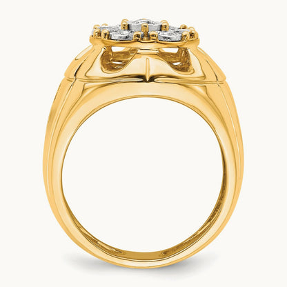 Diamond Mens Ring, 14K