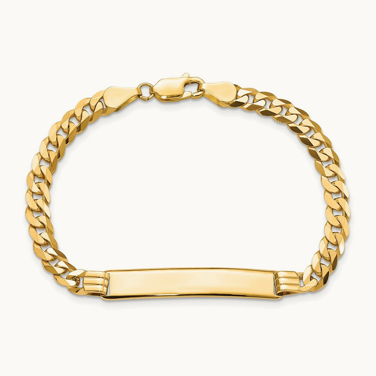 Curb Link ID Bracelet, 14K