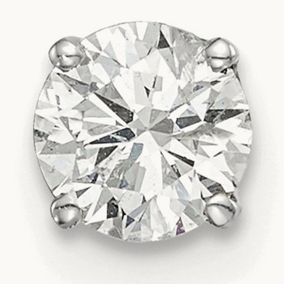 Complete Diamond Stud Earring — 6mm, 0.5 ct