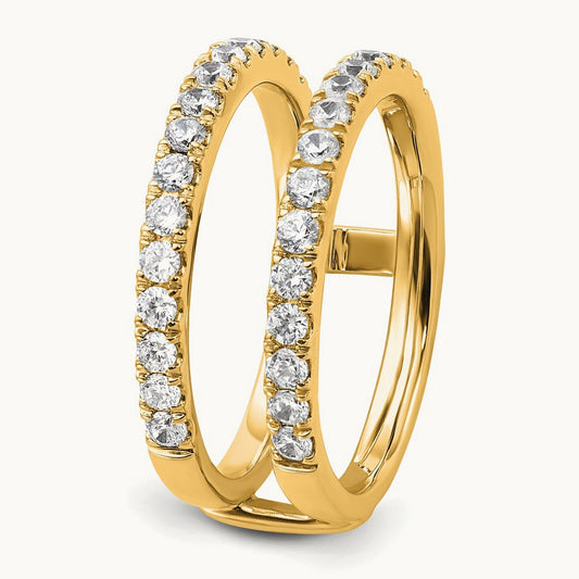 Ring Guard, 0.75 ct tw Lab-Grown Diamond — 14K Yellow Gold