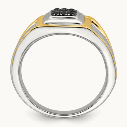 Black Diamond Mens Ring — photo set