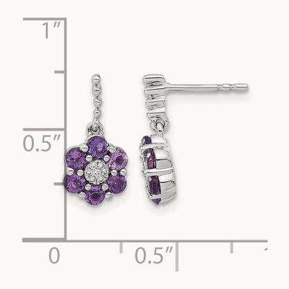 Amethyst and Diamond Earrings — photo set