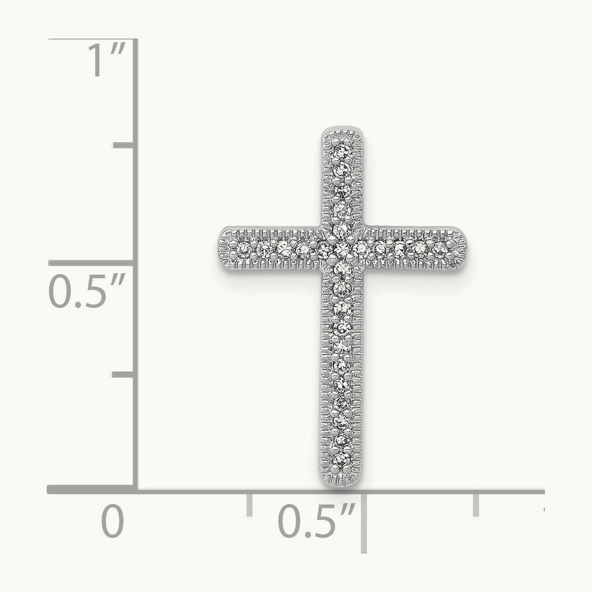 1/10ct. Diamond Cross Chain Slide — photo set