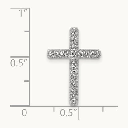 1/10ct. Diamond Cross Chain Slide — photo set