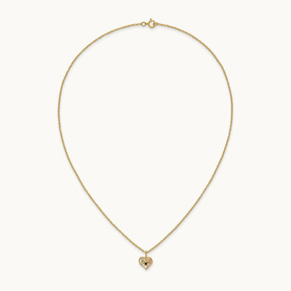 Black Hills Gold Heart Garnet Necklace