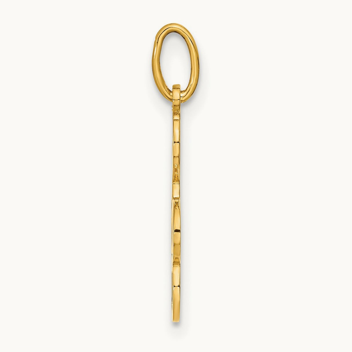 Polished Treble Clef Pendant — 18mm