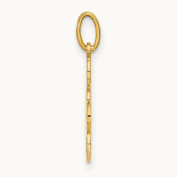 Polished Treble Clef Pendant — 18mm