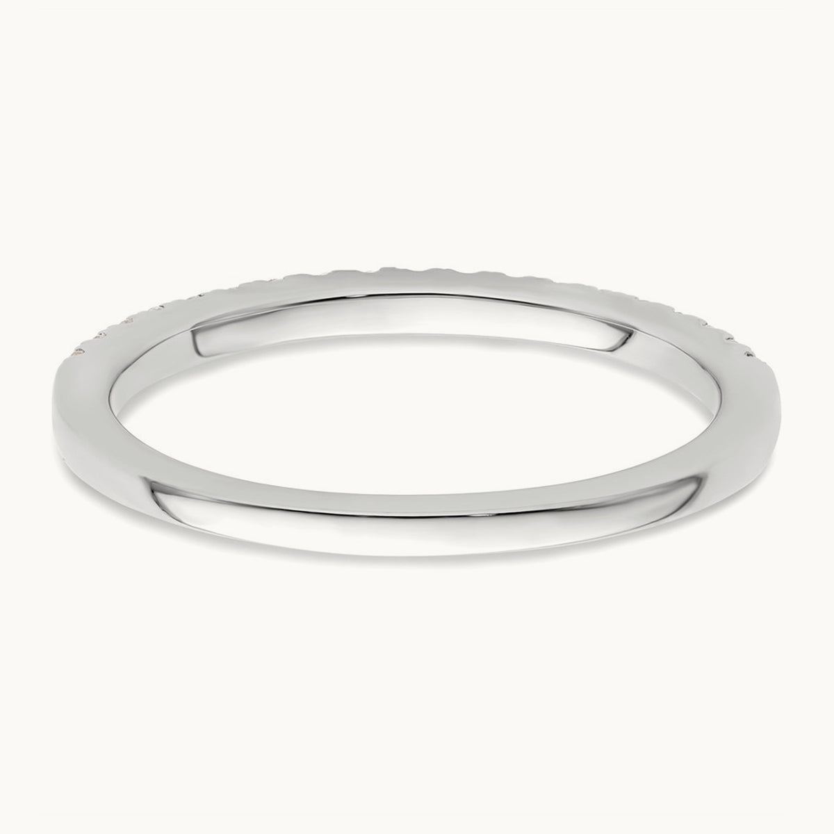 Diamond Wedding Band, 14K White Gold