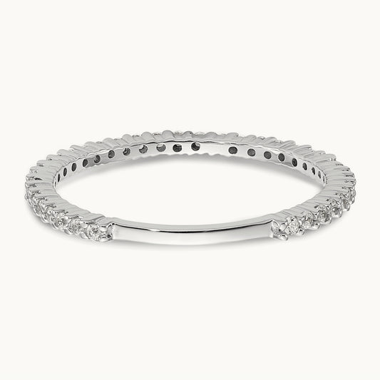 Diamond Band — 14K White Gold, 7